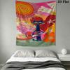Pete Cat Dream Wall Hanging Printed Fabric Blanket Decorative Tapestries for Bedroom Living Room Home Decor