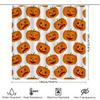 Halloween Pumpkin Face Shower Curtain Festive Orange Fabric Bath Decor For Halloween Season 180 X 180Cm (71 X 71)