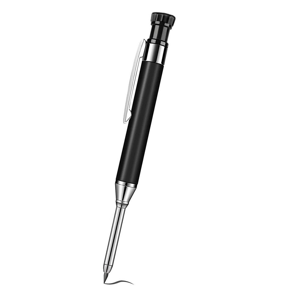 2.8mm Professional Metal Long Head Woodworking Mechanical Pencil or Lead Refills, for Carpenter Marking Engineering Drawing Tool