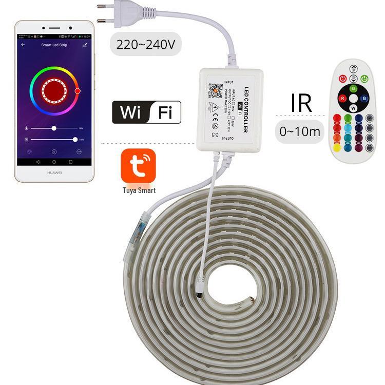 Tuya Smart WiFi RGB LED Light Strip Controller (110V/220V)
