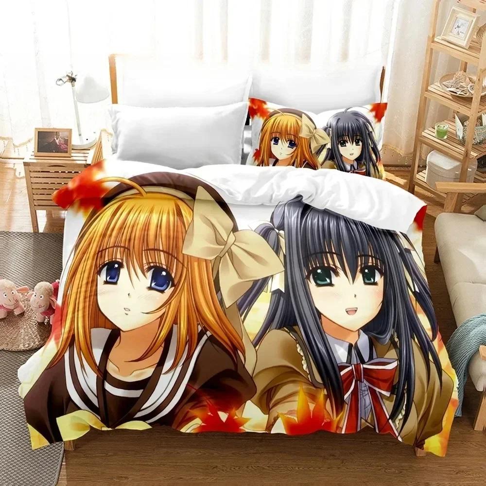 Neuer 3D-Druck Kawaii Mädchen Yae Sakura (Mischen!) Bettwäsche-Set Cartoon Anime dreiteiliges Set Erwachsener Kind Schlafzimmer Bettbezug-Sets