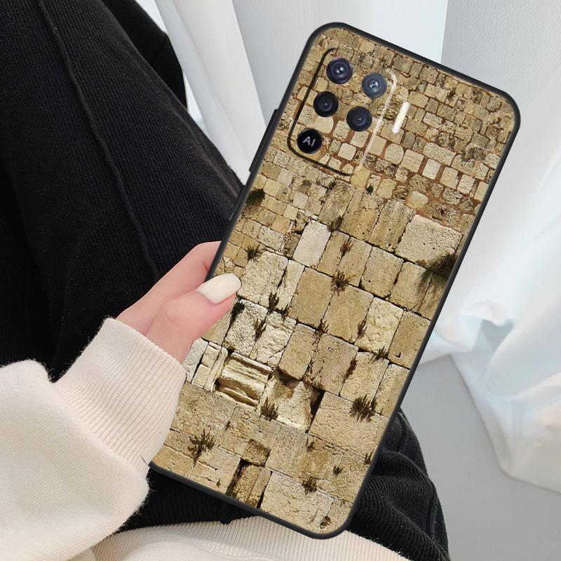 Jerusalem Western Wailing Wall Case For Oppo A96 A76 A16 A60 A98 A58 A78 A18 A38 A80 A40 A77 A57 A17 A74 A54 A94 A15 A5 Pro