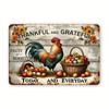 Rustic Tin Wall Art Sign 8x12 Inch Waterproof Metal Decor for Kitchen Bar Cafe Home Vintage Style