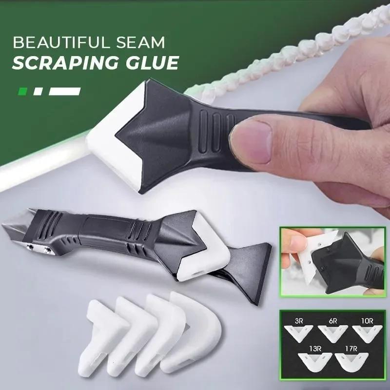 Cement slurry scraper kit three in one Fillet corner beauty crack scraper tool Anti mold edge sealing scraper Scratching Tool