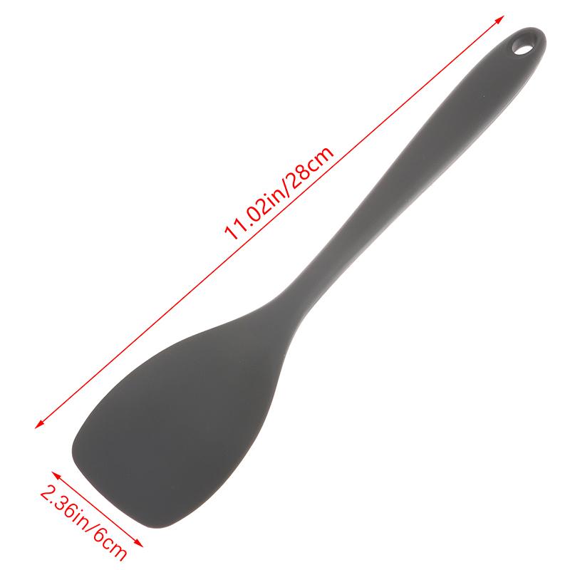 Food Grade Silicone Spoon Spatula Heat Resistant Cooking Spoon Nonstick Baking Scraper Stirring Scooping Salad Mixing Spoon