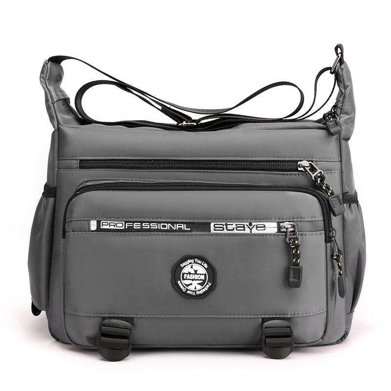 Men's Messenger Bag Crossbody Shoulder Bags Men Small Sling Pack for Work Business Waterproof Oxford Packs Satchel Purse