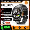 Outdoor GPS Sports Smart Watch Men Built in GPS Compass 5ATM Waterproof Bluetooth Call HD AMOLED Screen Fitness Smartwatch