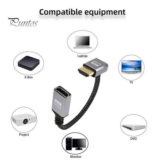 Male To Female HDMI-compatible Adapter Cable 4K Metal Laptop Extension TV Audio Video Transfer Converter Data Cord Monitor