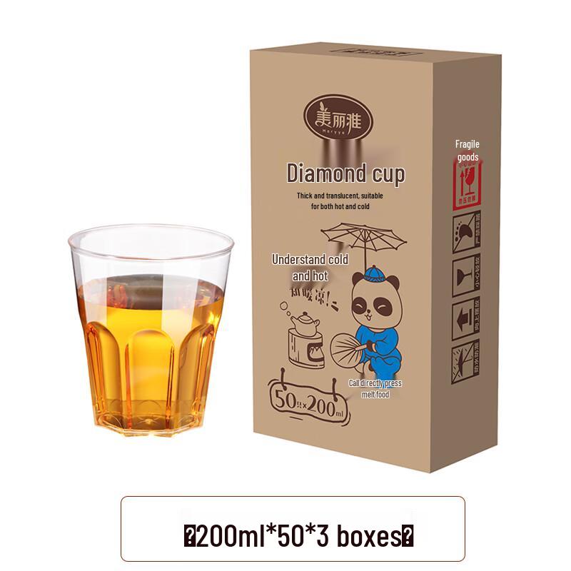 

Meiliya Disposable Crystal Clear Diamond Plastic Cups