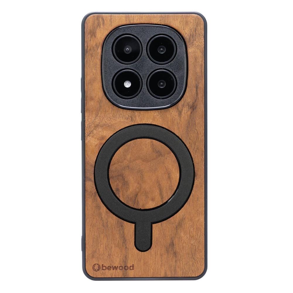 Bewood Wooden Case for Xiaomi Redmi Note 14 Pro 5G imbuia with MagSafe