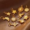 European & American Elegant Star and Moon Stainless Steel Jewelry Set for Women