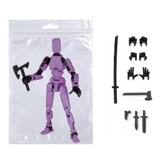 

3D-печатная многошарнирная подвижная кукольная модель, полностью собранная фигурка, манекен, робот, аниме-фигурки, игрушки-фиджет для мальчиков, коллекционеров, настольные украшения