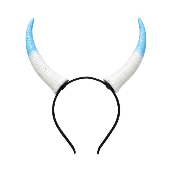 Accesorio para el Cabello con Cuernos Desmontables, Diadema de Cabeza de Carnero para Halloween, Tocado de Diablo para Peinado Gótico, Fiesta de Carnaval, Accesorio de Cosplay para Festival,