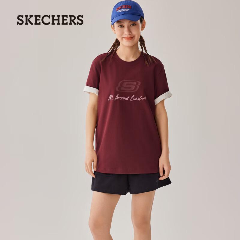 Skechers Unisex Short Sleeve Casual T-Shirt L225U129 XXL