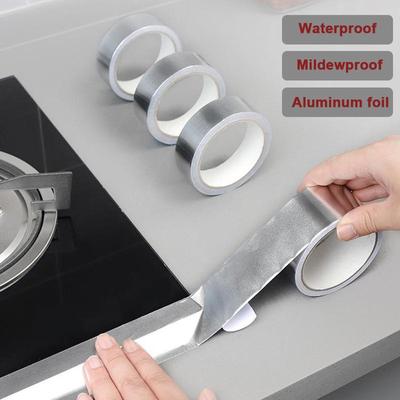 Adhesivo impermeable para fregadero, cinta antimoho, cinta de papel de aluminio con aislamiento térmico para inodoro, encimera