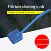 Long Handle Magnetic Double-Sided Fish Tank Cleaning Brush with Sponge Scraper for Aquatic Plant Tanks