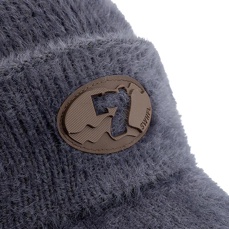 Neue Unisex Winter Dandy Hüte Pelzmütze mit Ohrenklappen Lässige Strickmützen für Männer Frauen Outdoor Ohren warm halten Strickmütze