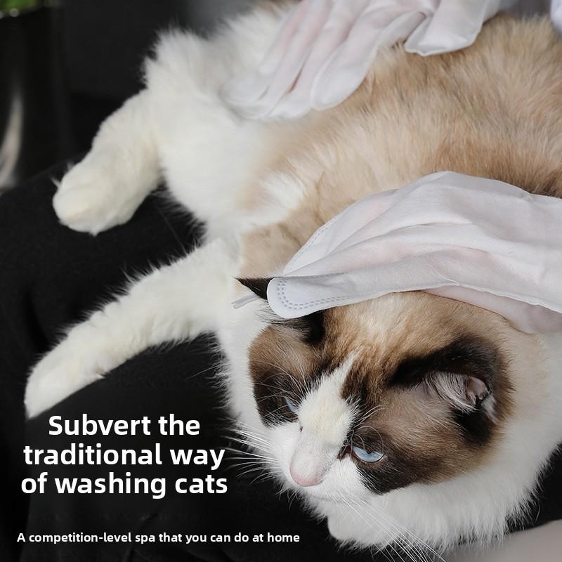 Pet Hand Sanitizer, Dog Bath Deodorizing, Disposable Cat Cleaning and Petting Pet Supplies, 8-piece Wet Wipes