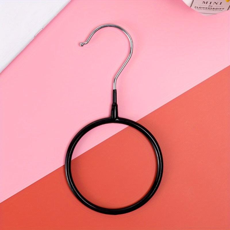 

1pc Fashion Metal O-Shaped Universal Hooks, Wall-Mounted Scarf Tower Organizer, Easy Installation, Stylish Clothes Hanger 10.5CM