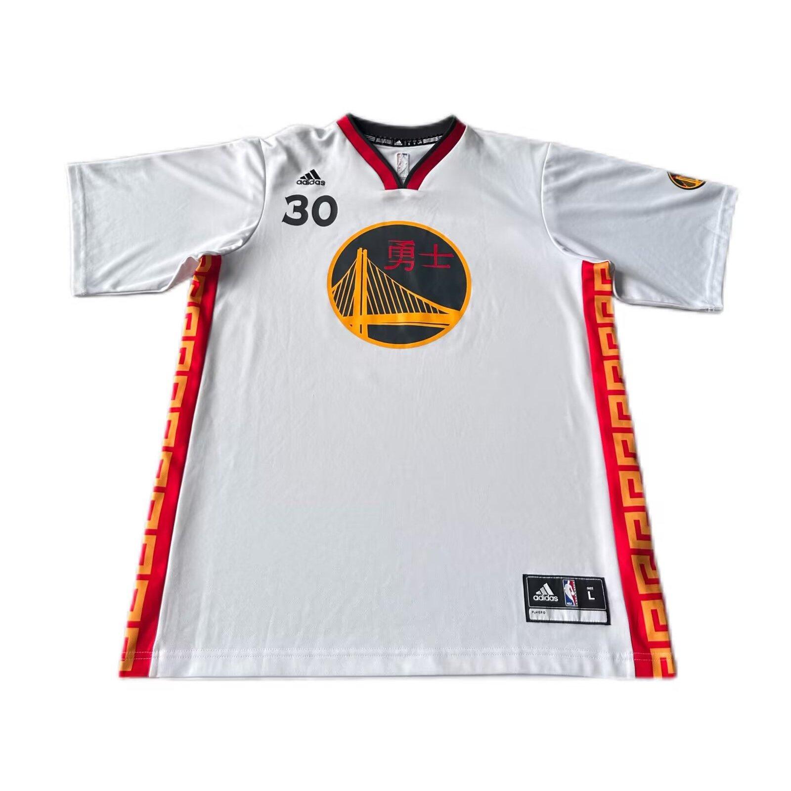 

Adidas NBA Curry Warriors 30th Anniversary Limited Edition V-Neck Sports Pullover Short Sleeve Basketball Jersey Unisex jersey 7818A-3WY-AEB1199 L