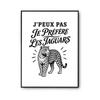 Poster I Can't I Prefer Jaguars I Can't Minimalist | Photo Paper Poster 310 G Pearlescent Finish Size A3