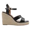 Womens/Ladies Jamie Cut Out Strap Wedge Sandals