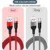 Weave USB TYPE C Cable Red/Black USB C Charging Cable Durable Extend Charging Cable  Mobile Device