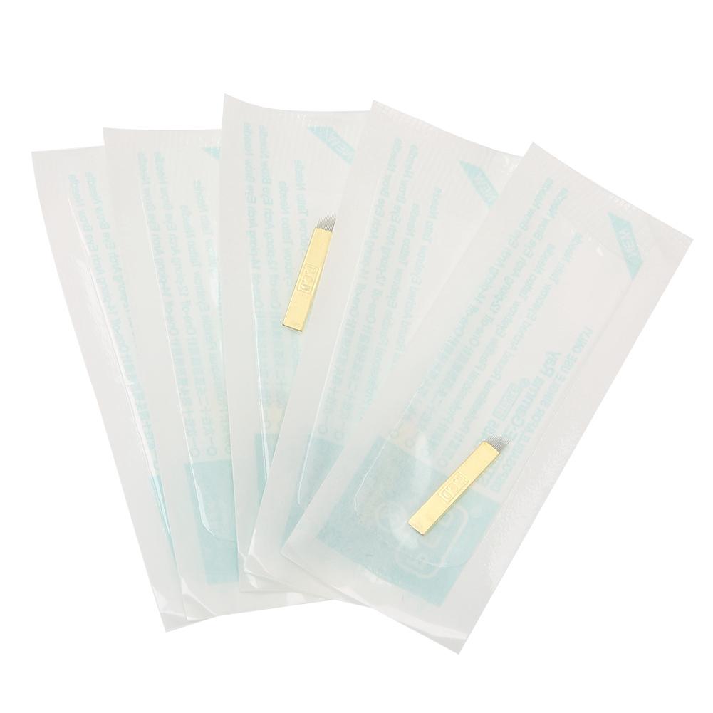 Eyebrow Tattoo Pen Set Manual Microblading Tattoo Eyebrow Pen with 5Pcs Disposable Needle