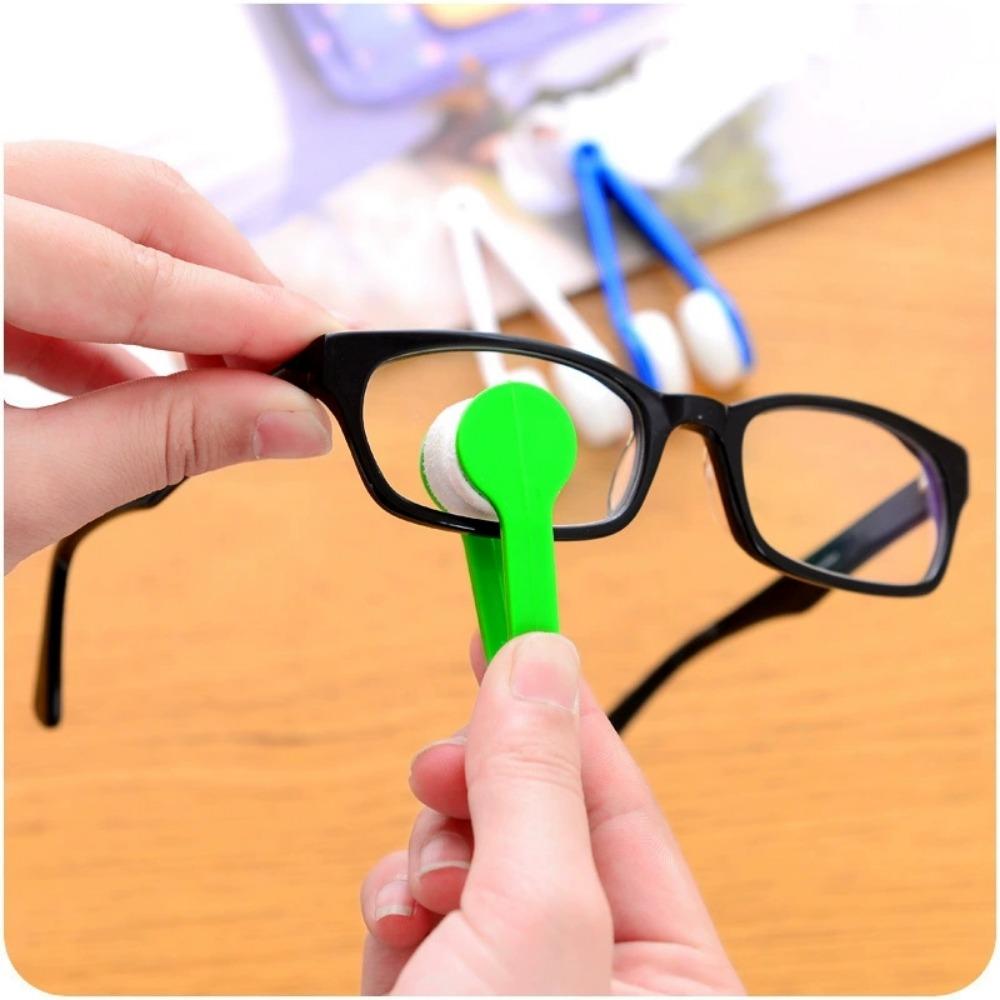 Mini Portable Glasses Sunglasses Microfiber Cleaning Brush