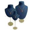 Mannequin Shaped Necklace Showcase Stand Stylish Portrait Model Jewelry Holder Tabletop Neckchain Pendant Display Rack