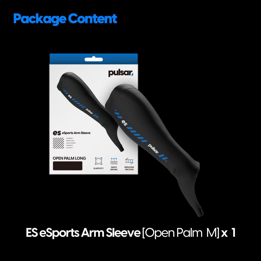 Pulsar Gaming Gears ES Arm Sleeve ARM SLEEVE Open Palm Long XL Black