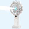 Handheld/Desk Mist Cooling Fan with Digital Display & Silent, Brushless Operation