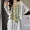Women's Loose Floral Halter Neck Camisole - Summer 2025 Trend