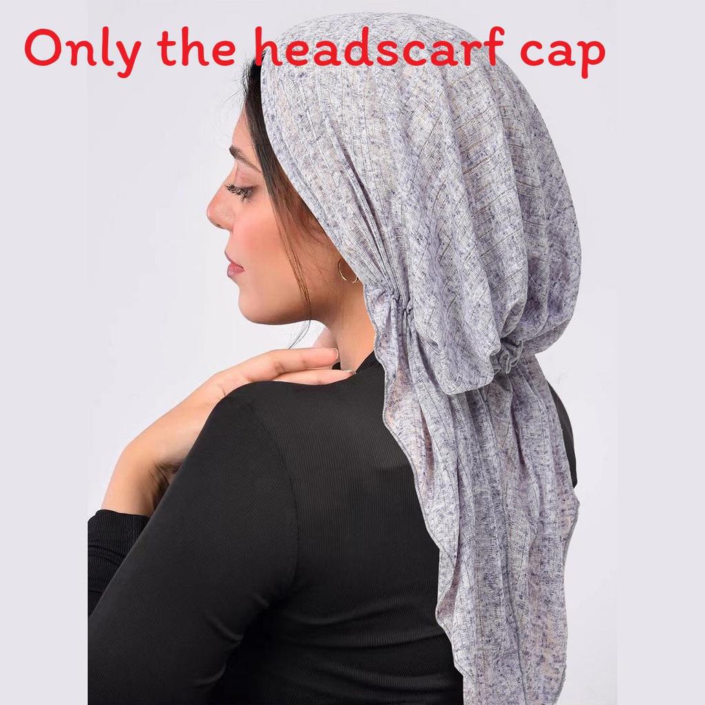 Polyester Womens Arc Hat With Double Tail Headscarf For Casual Travel