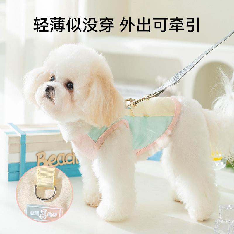 

[Source factory customization] Sunscreen cool clothes vest pet clothing cat small dog summer dog clothes XXL (recommended weight 15-10kg)