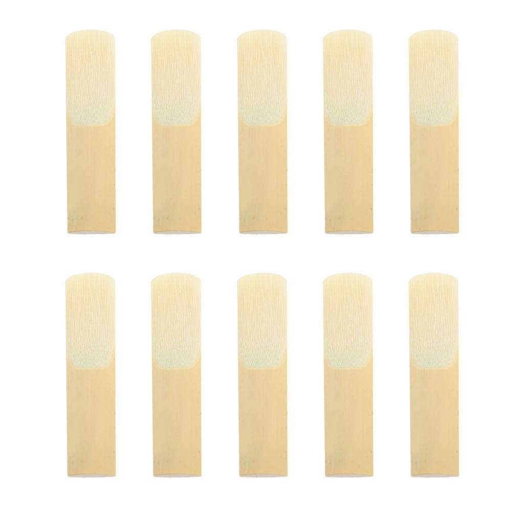 10Pcs Saxophone Reeds Hardness 2.5 Stable Sound High Accuracy Versatile Alto Sax Reeds for Saxophone