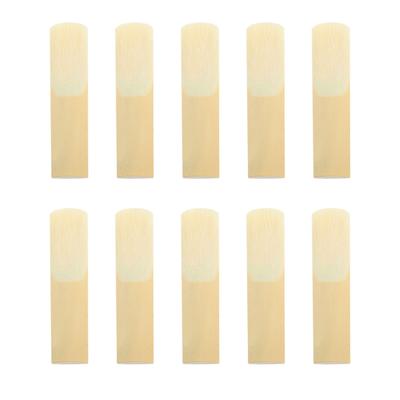 10Pcs Saxophone Reeds Hardness 2.5 Stable Sound High Accuracy Versatile Alto Sax Reeds for Saxophone