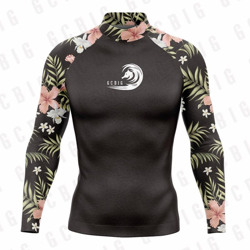 Mens Rash Guard Long Sleeve Quick Dry UV Protection Swim Shirt Surfing Snorkeling Water Sports