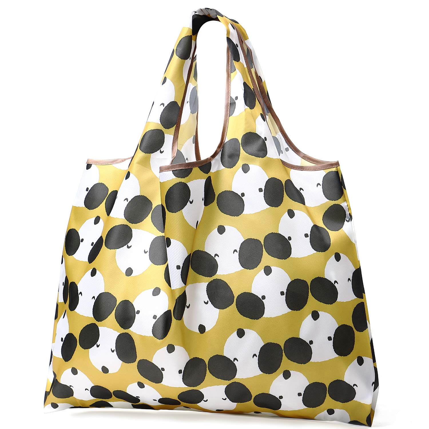 

Eco Eco Washable [reiri] Bag, Foldable, Popular, Compact, Storage, Large, Bag, Stylish, (Dog Yellow)