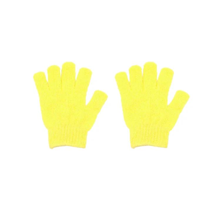 Five Fingers Bath Gloves Reversible Exfoliating Shower Body Scrub Gloves Cleansing Tools Bath Towel Bath Products Back Scrub