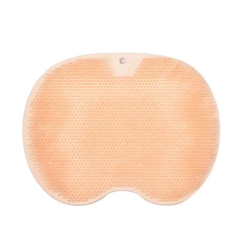 Lazy Back & Foot Scrubber: Non-Slip Suction, Silicone Massage Pad for Shower