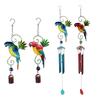 New Creative Bird Wind Chimes Metal Outdoor Indoor Parrot Bell Handmade Retro Ornament
