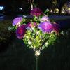 2026 New Solar Powered Simulated Lilac Flower Lamp Garden Courtyard Decoration LED Ground Inserted Ambient Light