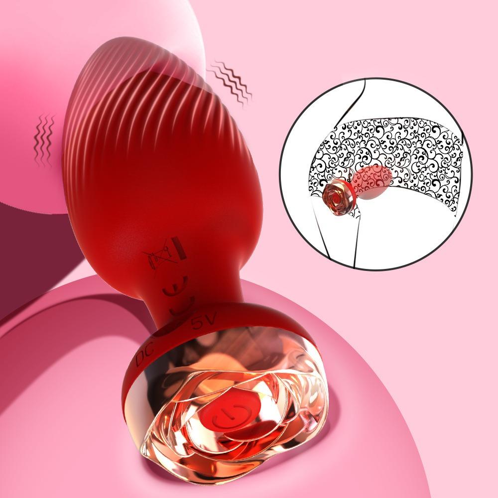 Rose Anal Vibrator For Women Dildo Butt Plug G spot Stimulator Wearable Vibrator For Men Prostate Massager Anal Beads Adult Toys