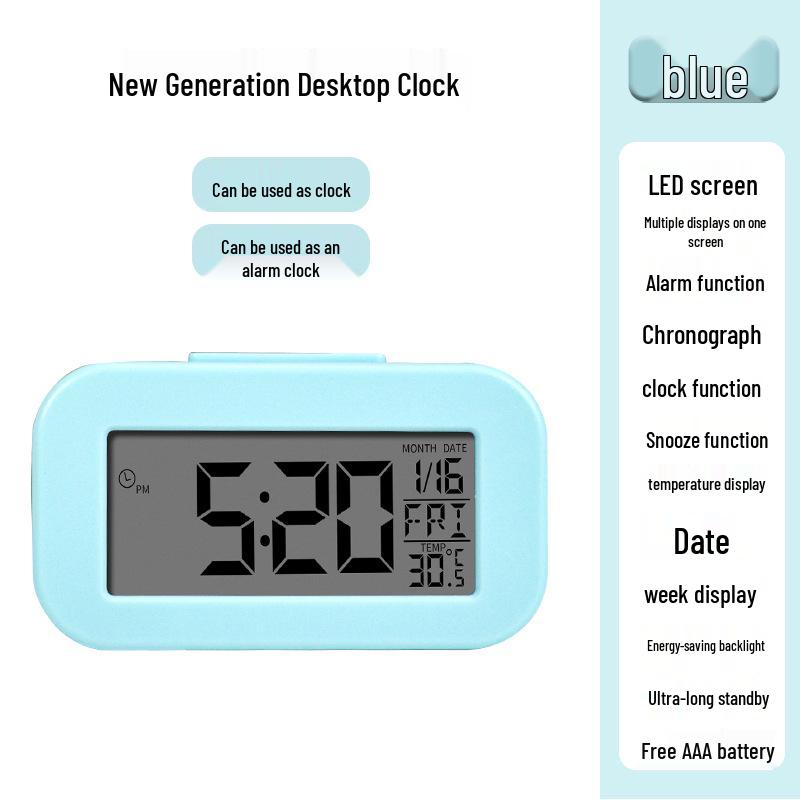 

Compact Student Alarm Clock with Loud Alarm for Dorm or Desk