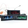 Car 3-in-1 Digital Clock High Accuracy Thermometer Voltmeter Temperature Meter Voltage Gauge Automobile Repair Modified