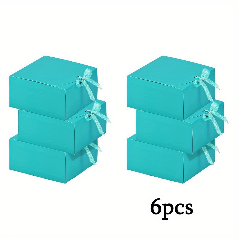

6 шт. Подарочные коробки с крышками Бирюзово-синие Подарочные коробки Коробка для предложения подружке невесты Подарочные коробки Роскошные коробки для угощений Коробки для подарков на вечеринку Коробки для хранения Коробка для подарочной упаковки 6pcs 27