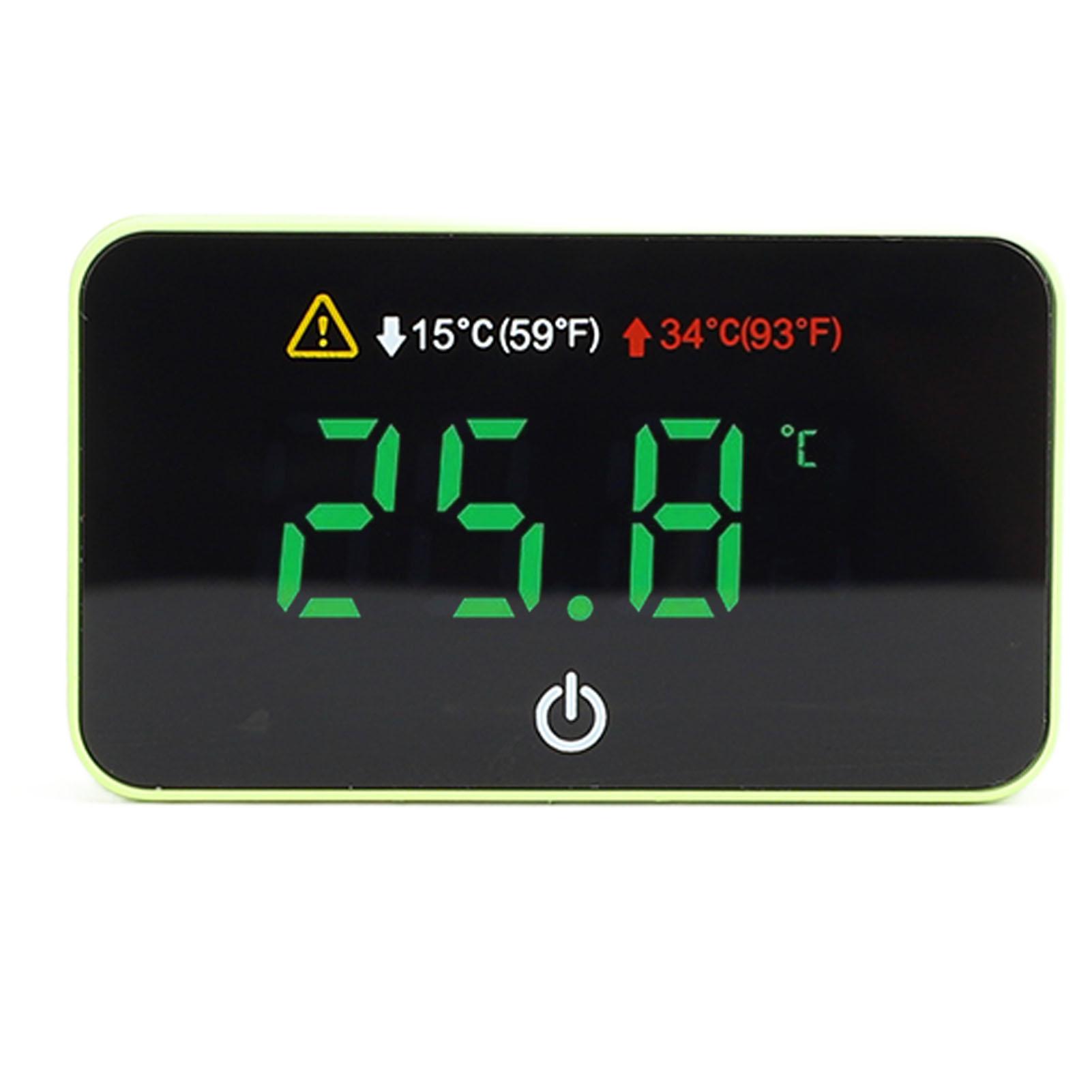 

LED Digital Aquarium Alarm Temperature Gauge Touch Type Sensor Fish Tank Accurate Measurement for