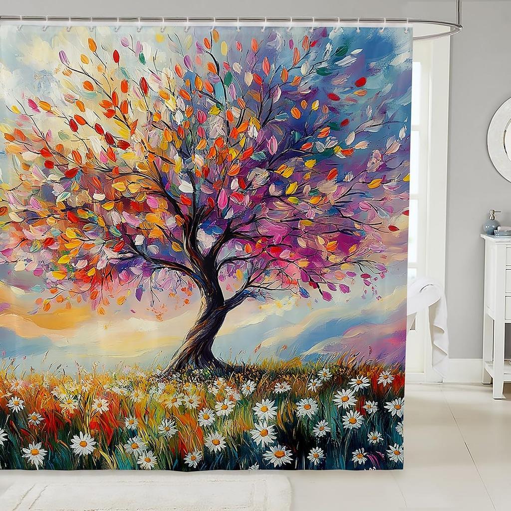 Funny Golden Retriever Shower Curtain for Bathroom Decor Kids Puppy Dog Bath Curtain Boys Girls Dachshund Bathroom Accessories