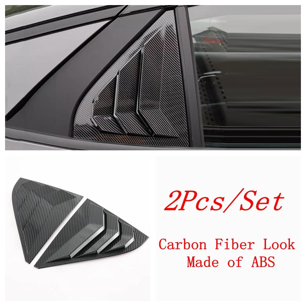For GAC Trumpchi Empow  - 2025 Black Exterior Accessories Rear Window Blinds Side Louvers Vent Shutters Panel Cover Trim